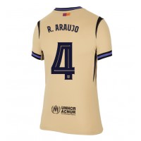 Stroje piłkarskie Barcelona Ronald Araujo #4 Koszulka Wyjazdowej dla damskie 2025-26 Krótki Rękaw